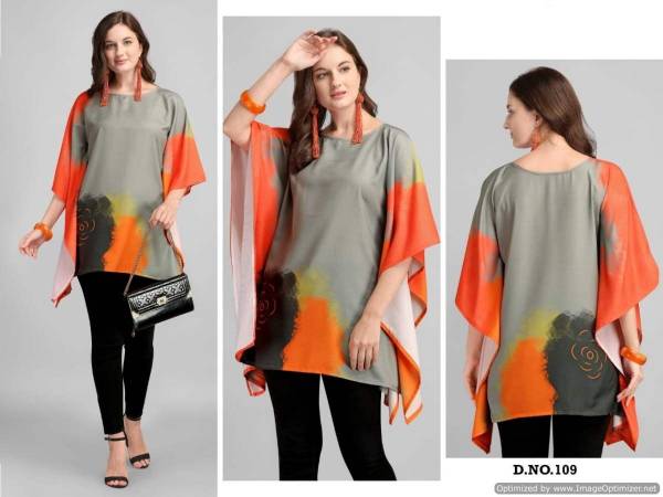 Jelite Kaftan Tunics 2 Latest Casual Wear Rayon Digital Printed Wear Top Collection